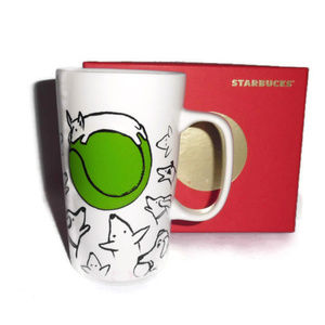 New Starbucks Mug Dogs Tennis Ball 2015